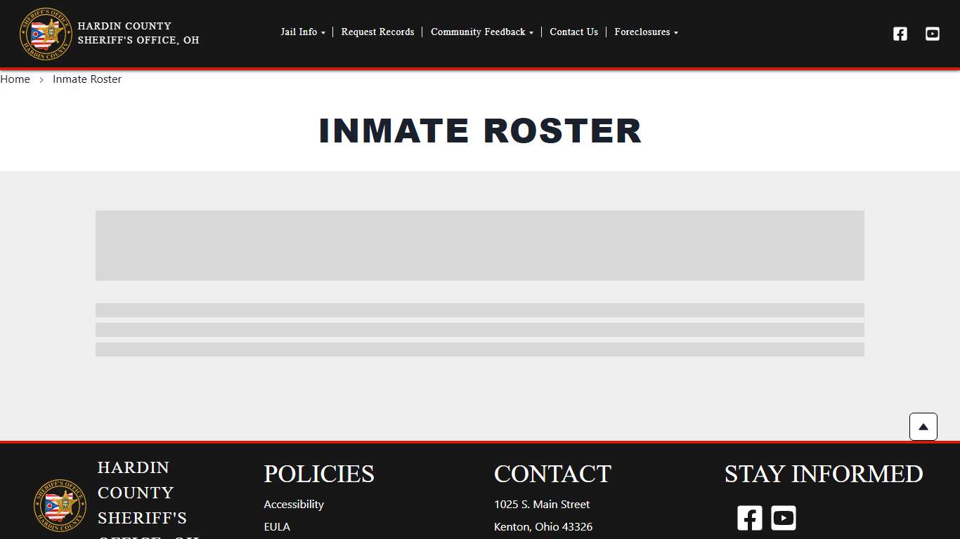 Inmate Roster | Hardin County Sheriff's Office (OH)